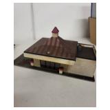 Lot of Vintage Toy Cars and Tin Buildings