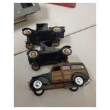 Lot of Vintage Toy Cars and Tin Buildings