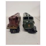 Set of 2 Vintage Pennsylvania Railroad Model Train Locomotives