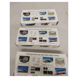 Set of 3 Model Power HO Scale Die Cast Train Cars in Original Boxes