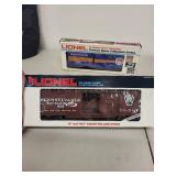 Lionel O Gauge Boxcars in Original Boxes - Pennsylvania and Baltimore & Ohio