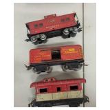 Collection of 6 Vintage Lionel Tin Train Cars Assorted Styles