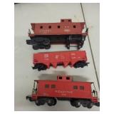 Set of 6 Vintage Lionel and Mixed Brand Model Train Cars