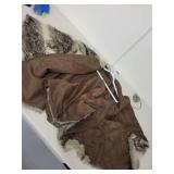 Vintage Faux Fur Cape with Brown Lining