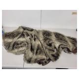 Vintage Faux Fur Cape with Brown Lining