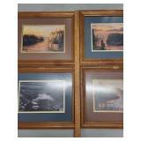Set of 4 Mary Pettis Framed Art Prints Landscape Collection