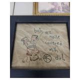 Collection of 5 Framed Vintage Artwork and Prints