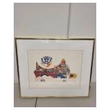 Framed Limited Edition Print Jerusalem Gate by Elgi A with Certificate