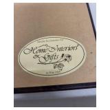 Framed Home Interiors Santa Claus Winter Scene Print