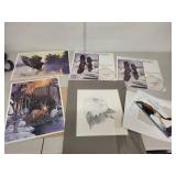 Wildlife Art Print Collection featuring Eagles by Mario Fernandez and Glen Loates