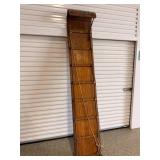 Vintage Toboggan Sled - Long Wooden Snow Sled With Rope And Riveted Hardware