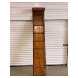 Vintage Toboggan Sled - Long Wooden Snow Sled With Rope And Riveted Hardware