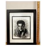 Framed Elvis Presley Print Signed by Lee