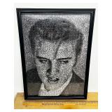 Framed Elvis Presley Photomosaic Puzzle Art 27x19 Inches