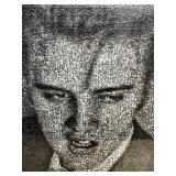 Framed Elvis Presley Photomosaic Puzzle Art 27x19 Inches