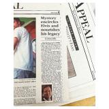 Collection of Elvis Presley Newspapers, Magazines, and Clippings