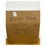 Elvis Presley ELV75 Birthday 2010 Collector Plate with Display Box