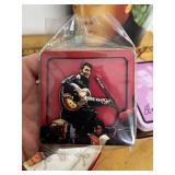 Elvis Presley Collectibles Lot - Tins, Coasters, Cards, Trash Can, Mini Lunchbox