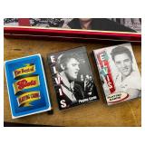 Elvis Presley Collectibles Lot - Tins, Coasters, Cards, Trash Can, Mini Lunchbox