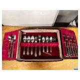 1847 Rogers Bros Silverplate Flatware Set with Case