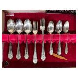 1847 Rogers Bros Silverplate Flatware Set with Case
