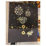 Yellow Rose Handcrafted Crossbody Bag with Leather and Wood Accents