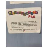 Hand-Painted 3-Drawer Wooden Cabinet with Nursery Motif