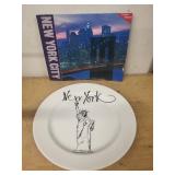 Wedgwood Grand Gourmet New York Plate and New York City Photography Book