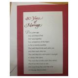 40th Anniversary Gift Set with Porcelain Vase, Keepsake Ornament, and Card