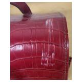 Prada Milano Red Croc-Embossed Leather Shoulder Bag - Not authenticated