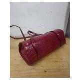 Prada Milano Red Croc-Embossed Leather Shoulder Bag - Not authenticated