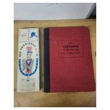 Best Cartoons of the Year 1943 Hardcover Book and Mr. President U.S.A. Card Game Set