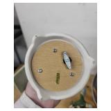 Mixed Home Decor Lot: Metal Fruit Bowl, Hummingbird Figurines, and Pottery Pieces