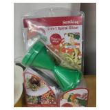 Baking Essentials Lot with 2 Bundt Pans, 2 Kitchen Towels, and Sunkist Spiral Slicer