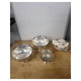 Webster Wilcox International Silver Co. Silverplate Bowl and Dish Set