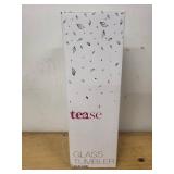 Tease Glass Tumbler with Infuser, Sleeve, Teapot, and Glass Candle Holder Set