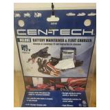 Cen-Tech Deluxe Battery Maintainer and 50m Fiberglass Tape Measure