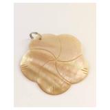 Elegant Mother of Pearl Floral Pendant