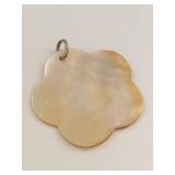 Elegant Mother of Pearl Floral Pendant