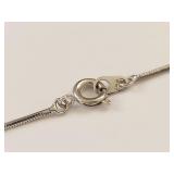 Elegant Sterling Silver Y Drop Pearl Pendant Necklace