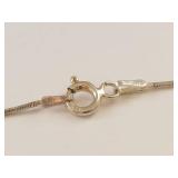 Sterling Silver Italian Snake Chain Necklace
