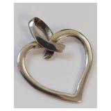 Italian Sterling Silver Heart Pendant
