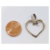 Italian Sterling Silver Heart Pendant