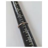 Intricate Sterling Silver Ring with Clear Stone