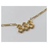 Angelic Number Gold-Tone Sterling Silver 