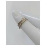 Set of Two Sterling Silver Stacking Rings