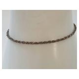 Delicate Sterling Silver Twisted Chain Bracelet