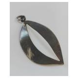 Vintage Sterling Silver Abstract Pendant