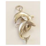 Sterling Silver Dolphin Pendant Charm