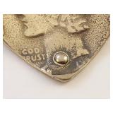 Heart-Shaped Mercury Dime Coin Pendant Charm